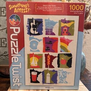 PuzzleTwist "MN Months,Something's Amiss!" 1000-piece jigsaw puzzle NEW SEALED